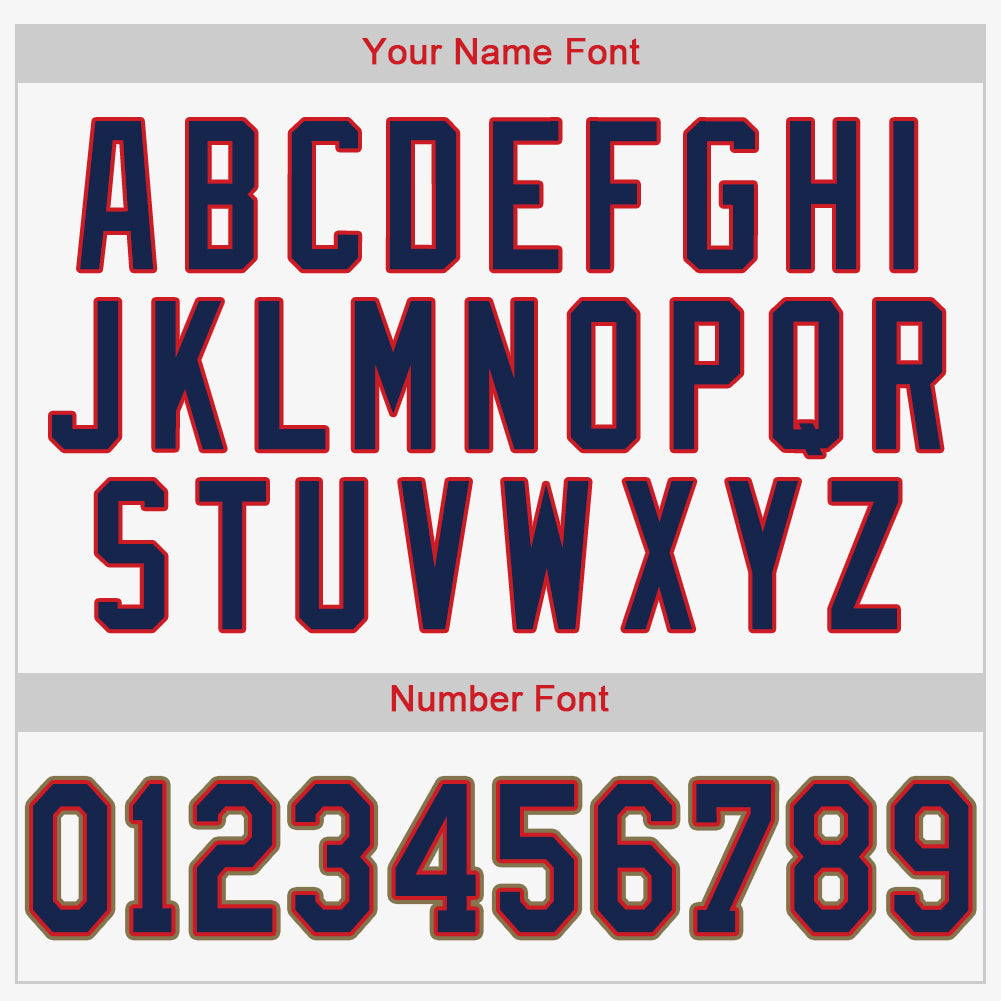 Personalized White Navy-Red Baseball Jersey Team Custom Name and Number Custom Name Number Baseball Jersey - Personalized Red Navy White Team Jersey Personalized White Navy-Red Baseball Jersey - Image 4