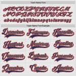 Custom Name Number Hockey Jersey - Personalized White Navy Red Team Sportswear Personalized White Navy-Red Hockey Jersey