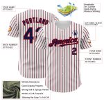 Custom Navy Red Pinstripe Baseball Jersey with Personalized Name & Number - Authentic Team Jersey Personalized White (Navy