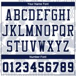 Custom Team Basketball Jersey with Personalized Name and Number - White Navy Round Neck Sublimation Suit Personalized White