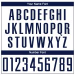 Custom Name and Number Personalized Soccer Jersey - White Navy Sublimation Team Uniform Personalized White Navy Sublimation