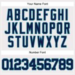 Personalized Authentic Baseball Jersey in White, Navy, and Teal Colors Personalized White Navy-Teal Authentic Baseball Jersey