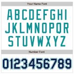 Custom Name and Number Baseball Jersey - Personalized White Navy-Teal Authentic Raglan Sleeves Team Apparel Personalized