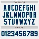 Custom Navy Teal Pinstripe Baseball Jersey Personalized with Name & Number - Authentic Team Gear Personalized White (Navy