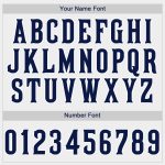 Custom Name and Number Personalized Baseball Jersey - Authentic White Navy-White Team Jersey Personalized White Navy-White