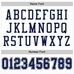 Custom Authentic Football Jersey - Personalized Navy White Mesh with Team Name & Number Personalized White Navy-White Mesh