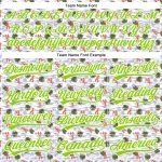Custom Name and Number Baseball Jersey with 3D Lobster and Hawaii Palm Trees Design - Personalized White and Neon Green Personalized
