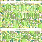 Custom Name and Number Lime 3D Pattern Performance T-Shirt - Personalized Neon Green Team Tee Personalized White Neon Green