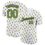 Custom Dollar Sign Money Theme Performance T-Shirt with 3D Green-Black Design, Personalized Name and Number Personalized