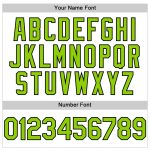 Custom Baseball Jersey with Personalized Name and Number, White Neon Green-Black 3D Twinkle Star Design Personalized White