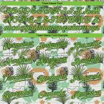 Personalized Hawaii Palm Leaves Lions 3D Pattern Baseball Jersey Custom Name Number Green Black White Design Personalized
