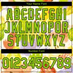 Custom Name and Number Summer Holiday Fruit T-Shirt - Personalized 3D Neon Green-Black Pattern Design Personalized White