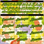 Custom Name and Number Summer Holiday Fruit T-Shirt - Personalized 3D Neon Green-Black Pattern Design Personalized White
