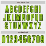 Custom White Neon Green-Black Baseball Jersey - Authentic Design for Fans Personalized White Neon Green-Black Authentic Baseball