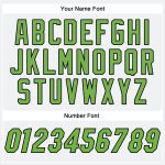 Custom Name Number Authentic Baseball Jersey - Personalized White Neon Green Black Personalized White Neon Green-Black Authentic