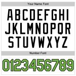 Custom Name and Number Personalized Baseball Jersey in White and Neon Green-Black Sleeveless Design Personalized White Neon