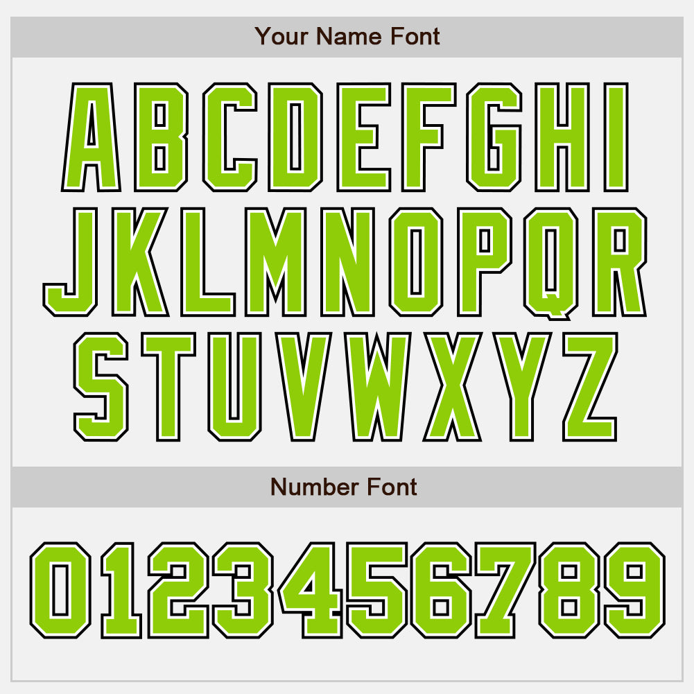 Personalized White Neon Green-Black Authentic Two Tone Baseball Jersey Team Custom Name and Number Custom Name and Number Baseball Jersey - Personalized Two Tone White Neon Green-Black Authentic Design Personalized White - Image 5