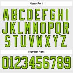 Custom Name Number Hockey Jersey - Personalized White Neon Green Black Lace Neck Team Apparel Personalized White Neon Green-Black
