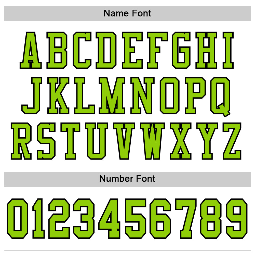 Personalized White Neon Green-Black Mesh Authentic Football Jersey Team Custom Name and Number Custom Neon Green-Black Mesh Football Jersey with Personalized Name & Number - Authentic Team Gear Personalized White Neon - Image 4