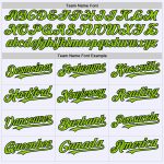 Custom Personalized Neon Green-Black Mesh Baseball Jersey with Name and Number - Authentic Throwback Design Personalized