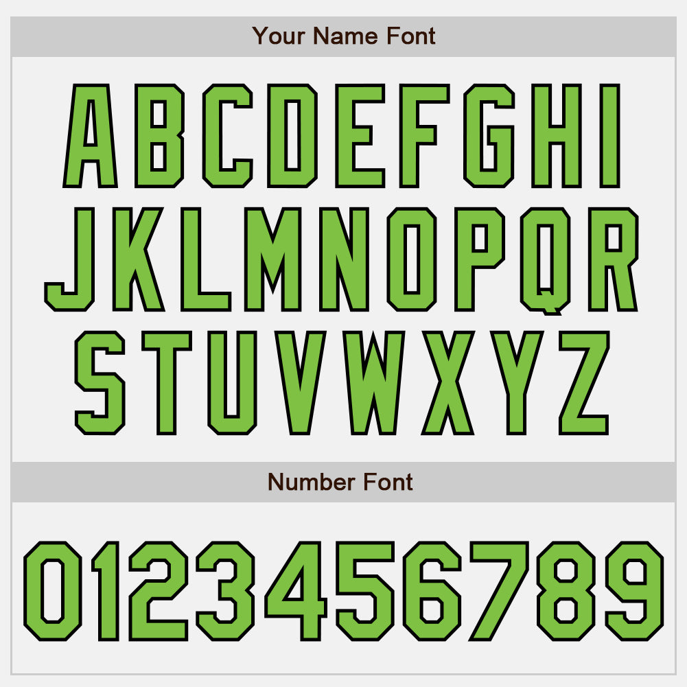 Personalized White Neon Green-Black Two-Button Unisex Softball Jersey Team Custom Name and Number Custom Name and Number Unisex Softball Jersey in White and Neon Green-Black, Personalized Two-Button Design Personalized - Image 5