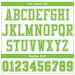 Personalized Green Color Block Sublimation Basketball Jersey Suit - Round Neck Design Personalized White Neon Green Color