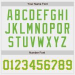 Custom Personalized White Neon Green-Gold Baseball Jersey with Name and Number - Authentic Team Gear Personalized White Neon