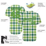 Personalized St. Patricks Day Baseball Jersey with Custom Name & Number, 3D Green Pattern Design, Authentic Style Personalized
