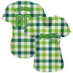Personalized St. Patricks Day Baseball Jersey with Custom Name & Number, 3D Green Pattern Design, Authentic Style Personalized
