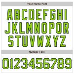 Custom Name & Number 3D Pattern Abstract Baseball Jersey in White Neon Green-Navy Design Personalized White Neon Green-Navy
