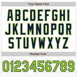 Custom Name and Number Baseball Jersey - Personalized White Neon Green-Navy Authentic Raglan Sleeves Personalized White Neon