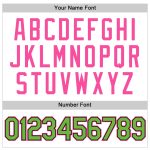 Custom Name Number Baseball Jersey Personalized Neon Green-Pink Authentic Team Personalized White Neon Green-Pink Authentic