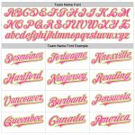 Custom Neon Green Pink Baseball Jersey with Personalized Name and Number - Authentic Raglan Sleeves Personalized White Neon