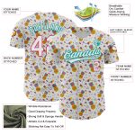 Custom Name and Number Personalized Champion Medal Baseball Jersey - White Neon Pink-Aqua 3D Pattern Design Personalized
