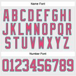 Custom Neon Pink-Aqua Hockey Jersey with Lace Neck - Personalized Team Name & Number Personalized White Neon Pink-Aqua Hockey