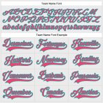 Custom Neon Pink-Aqua Hockey Jersey with Lace Neck - Personalized Team Name & Number Personalized White Neon Pink-Aqua Hockey