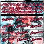 Custom Name and Number Hawaii Palm Trees T-Shirt 3D Pattern Design in White Neon Pink-Black Performance Wear Personalized