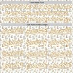 Custom Name and Number Animal Rabbit Sheep Chicken Duck 3D Pattern Baseball Jersey - Personalized White Old Gold Team Apparel