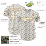 Custom Name and Number Animal Rabbit Sheep Chicken Duck 3D Pattern Baseball Jersey - Personalized White Old Gold Team Apparel