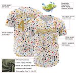 Custom Name and Number Beer Festival Jersey | Personalized White 3D Old Gold Pattern Baseball Jersey Personalized White Old