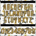 Custom Name and Number Oktoberfest T-Shirt for Beer Lovers, Personalized 3D Pattern Design in White, Old Gold, Black Personalized