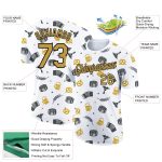 Custom Name and Number Oktoberfest T-Shirt for Beer Lovers, Personalized 3D Pattern Design in White, Old Gold, Black Personalized