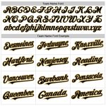 Custom Baseball Jersey with Personalized Name and Number, White Old Gold-Black Authentic Raglan Sleeves Design Personalized