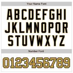 Custom Baseball Jersey with Personalized Name and Number, White Old Gold-Black Authentic Raglan Sleeves Design Personalized