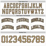 Custom Personalized Authentic Basketball Shorts with Name and Number - White Old Gold-Black Throwback Style Personalized