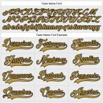 Custom Name and Number Hockey Jersey - Personalized White Old Gold-Black Lace Neck Team Jersey Personalized White Old Gold-Black
