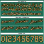 Custom Name & Number Personalized Basketball Shorts - Authentic White Old Gold-Kelly Green Throwback Fashion Personalized