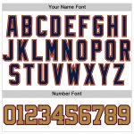 Custom Name and Number Personalization on Old Gold-Navy Authentic Baseball Jersey - White Team Jersey Personalized White