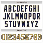 Custom Team Name and Number Personalized Baseball Jersey - White Old Gold-Navy Authentic Raglan Sleeves Personalized White