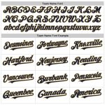 Custom Name Number Authentic Baseball Jersey - Personalized White Old Gold Navy Orange Team Jersey Personalized White Old